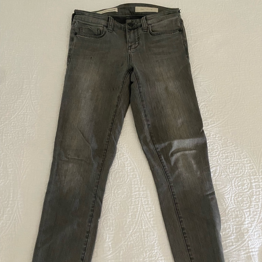 Anthropologie black skinny jeans, size 26